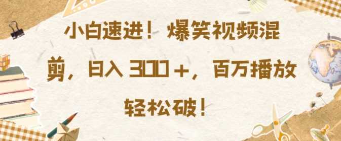 小白速进，爆笑视频混剪，日入3张，百万播放轻松破【揭秘】沁香居-专注分享网络创业项目落地实操课程 – 全网首发_高质量创业项目输出沁香居